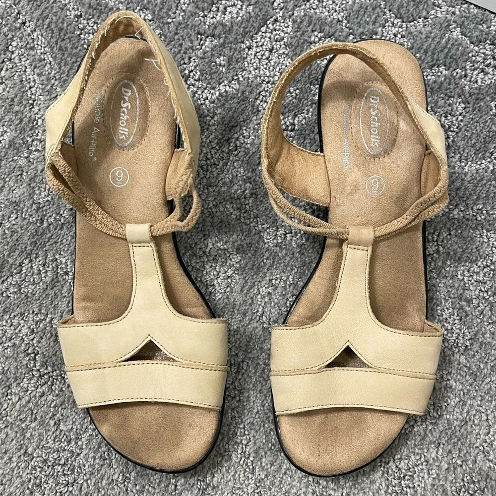 Dr. Scholl’s Double Air-Pillo Low Heel Sandals Size 9